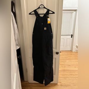 NWT Black Insulated Carhartt Overalls